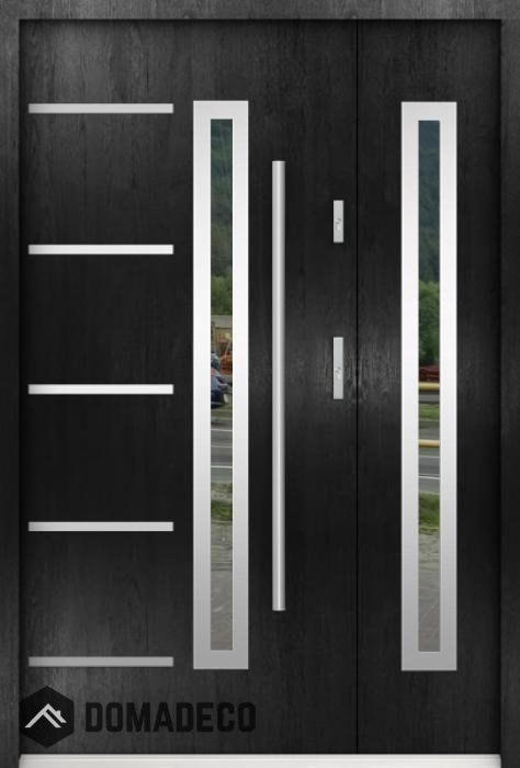 Sta Picard Duo - stainless steel front door with one side panel