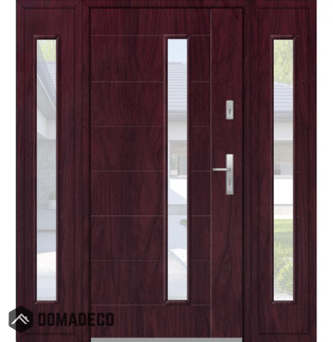 中野庸二、【out door in side(left)】 Fargo 42 T - modern front door + 2 side panels Domadeco