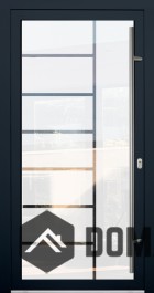 Lim Glass Computer LIM Glass S7 - external aluminium frosted door with transparent decor ...