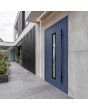 Blue modern aluminium front door