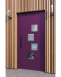 LIM 14E - modern aluminium door with four square windows
