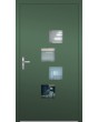 LIM 14E - modern aluminium door with four square windows