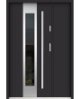 Sta Amerigo Uno - stainless steel contemporary door with side panel