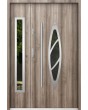 Sta Aries Duo - stainless steel front door with frame with side panel