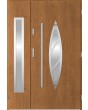 Sta Aries Duo - stainless steel front door with frame with side panel