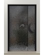 PIVOT B4 - aluminum pivot door covered with gray stainless steel sheet