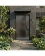 LIM B4 - aluminum hinged door covered with gray stainless steel sheet