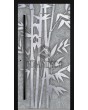 LIM Bamboo - front door with Bamboo texture of milled metal