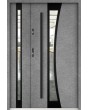 Sta Gemini Duo Noir - modern entrance door with side panel