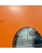 PIVOT Bila -  exterior aluminium pivot door with circular glass