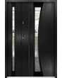 Sta Gemini Duo Noir - modern entrance door with side panel