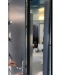 LIM Bamboo - front door with Bamboo texture of milled metal