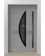 LIM Bow - matte finish aluminum door with glass