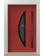 LIM Bow - matte finish aluminum door with glass