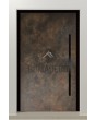 LIM Bruno  - aluminum front door covered with rust sintered quartz