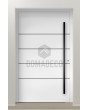 LIM C10 - strong aluminum entry door with stripes