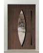 PIVOT C11 - aluminum exclusive pivot door with with oval glass