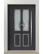 LIM C12 - contemporary home aluminum door with glass