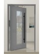 PIVOT C16 -  insulated exterior aluminum pivot door with window