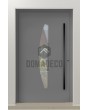 PIVOT C20 - aluminum pivot door with glass