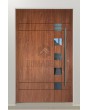 PIVOT C23 - slim frame aluminum pivot front door with five glass