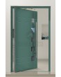 PIVOT C23 - slim frame aluminum pivot front door with five glass