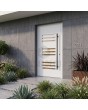 white aluminium entrance door 