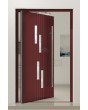 PIVOT C25 - aluminum pivot front door with four windows