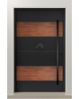 LIM C5 - aluminum front door with wooden decor
