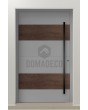 LIM C5 - aluminum front door with wooden decor