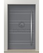 LIM C6 - residential entrance door with stripes