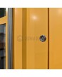 LIM Chip-C double - modern double aluminum entry door with glass