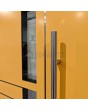 LIM Chip-C double - modern double aluminum entry door with glass