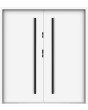 Sta Columb Double -  solid double front metal door