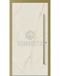 LIM Cristallo - aluminum hinged door covered with Cristallo sintered quartz