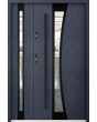 Sta Gemini Duo Noir - modern entrance door with side panel