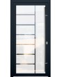 LIM Glass S7 - external aluminium frosted door with transparent decor