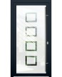 LIMGlass S8 - sand front door with transparent decor