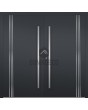 LIM Filo double - aluminum double front door with three stripes