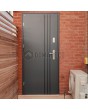 Anthracite security external single door