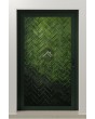 LIM FS1 - high-quality aluminium hinged door with green fusing glass