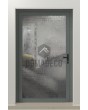 PIVOT FS3 - aluminum pivot door with fusing glass