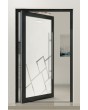 PIVOT Glass S - frosted front door with colorful decor