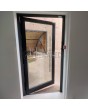 Anthracite fully glazed aluminum front door