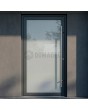 Fully frosted glazed front aluminum door