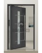 PIVOT Gryf-B - secure aluminum entry large pivot door with glass