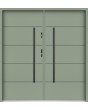 Sta Henson Double - contemporary steel double front door with ribs