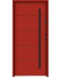 Sta Henson - contemporary steel front door with ribs
