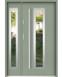 Hevelius Duo - residential entry steel door with side panel