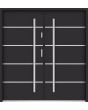 Sta Hunt Double - minimalist steel double front door for modern home